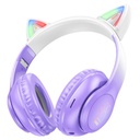 Hoco W42 Cat Ears LED Wireless & Wired Headphones – Fun Style for Kids and Teens