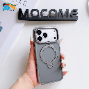 كفر MOCOME بخاصية MagSafe لـ iPhone 17 Pro / 17 Pro Max – حلقة مغناطيسية، مط رمادي