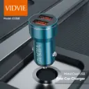 Vidvie شاحن سيارة بمنفذين USB